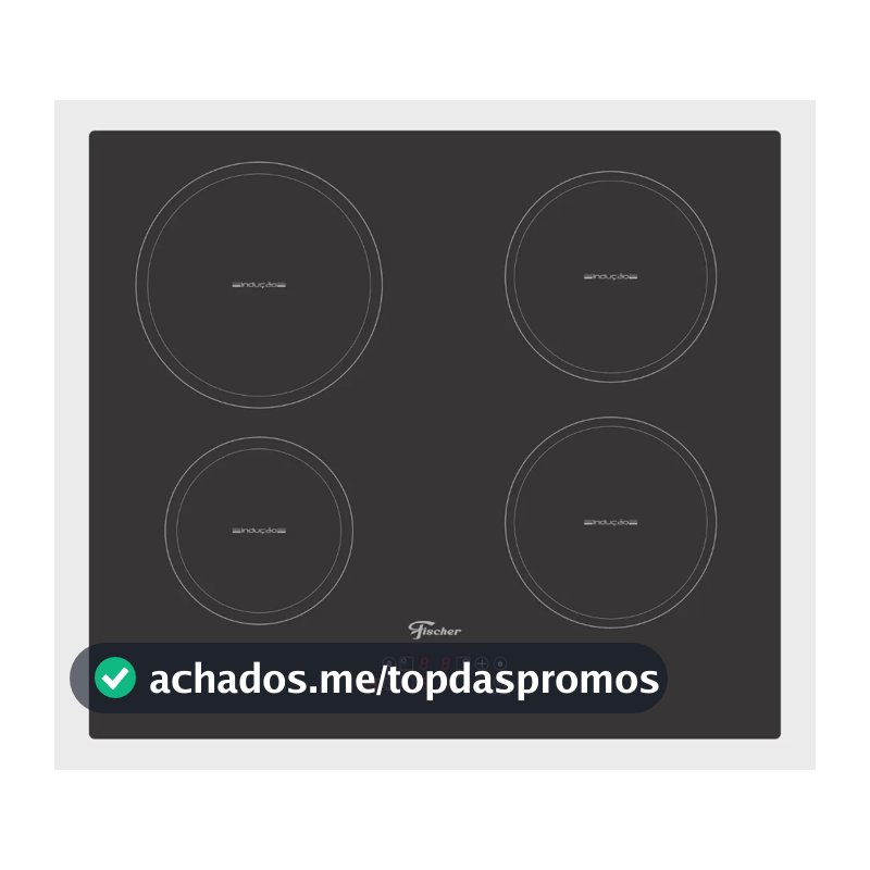 Cooktop de Indução Fischer 4 Bocas Vitrocerâmica com Touch Screen 220V