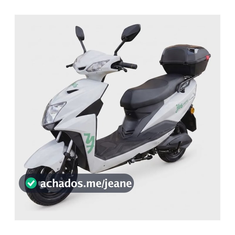 Moto Scooter Bicicleta Eletrica 1000w Sem Cnh Sem Placa 32km Branco