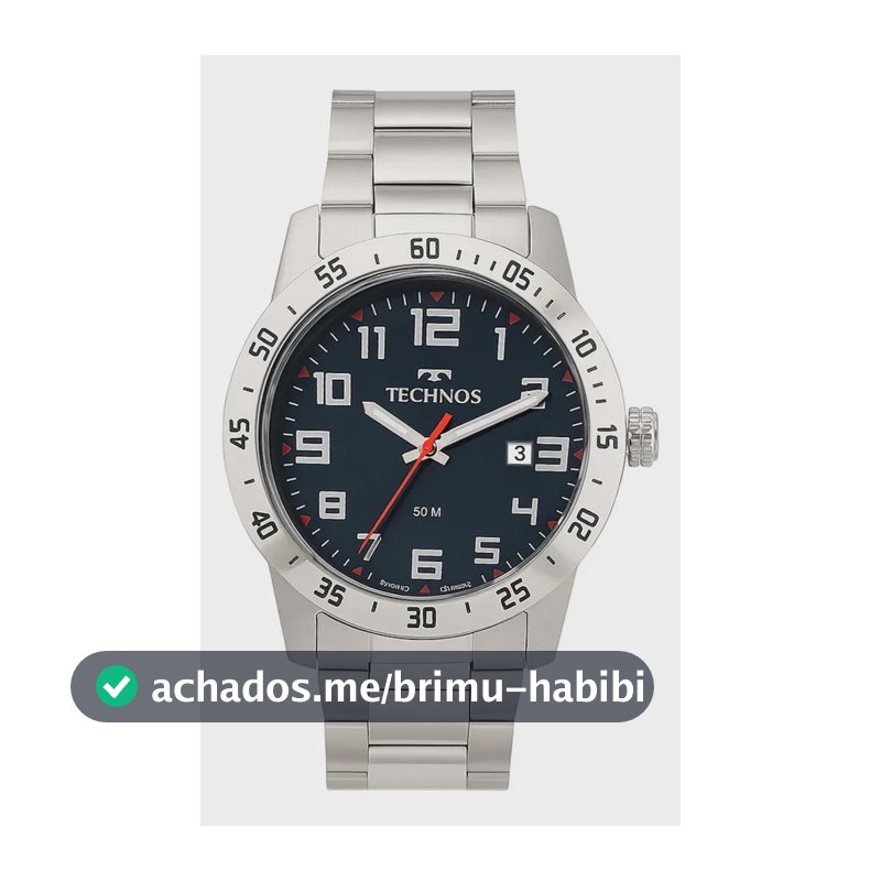 Relógio Technos Masculino Analógico Prateado 2115myi/1a Prateado