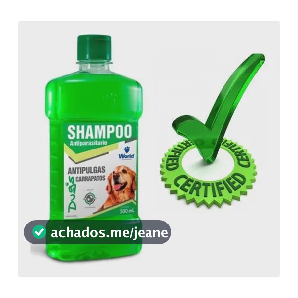 Shampo  Antipulga Carrapato Dermatite Sarna Shampo Facil Uso