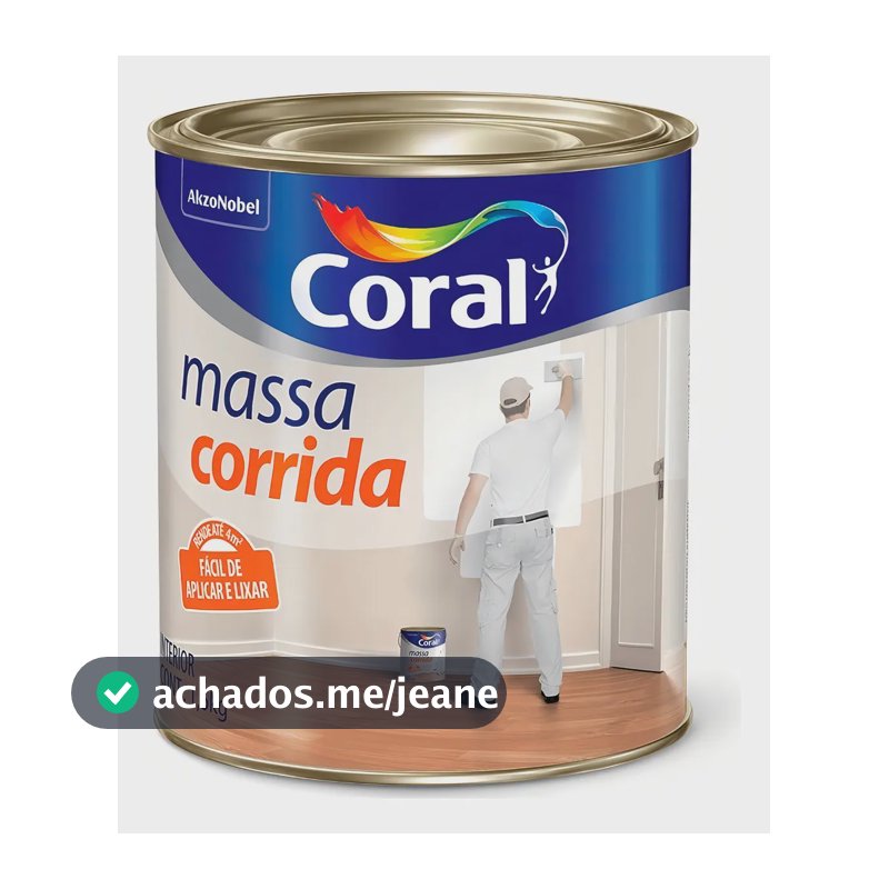 Massa Corrida PVC Branca Fosca Interior 1,5kg Coral Fácil Aplicação