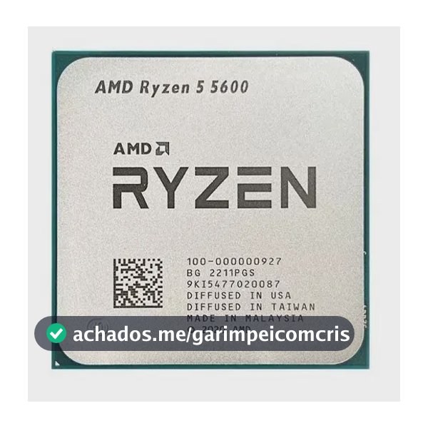 Processador AMD Ryzen 5 5600 Oem Sem Cooler