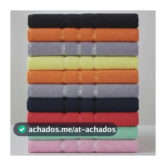 Kit 10 Toalhas De Banho Simples Julia 100% Algodão
