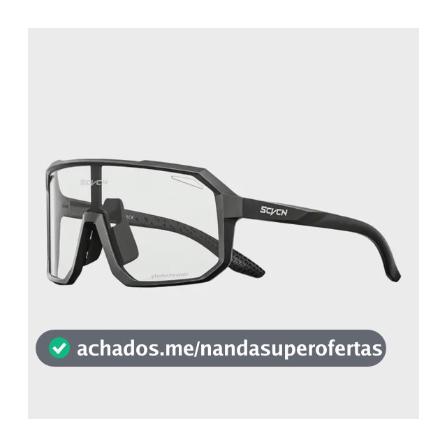 Óculos Fotocromático Ciclismo E Corrida Scvcn Dz-s62 Fotocromática Preto