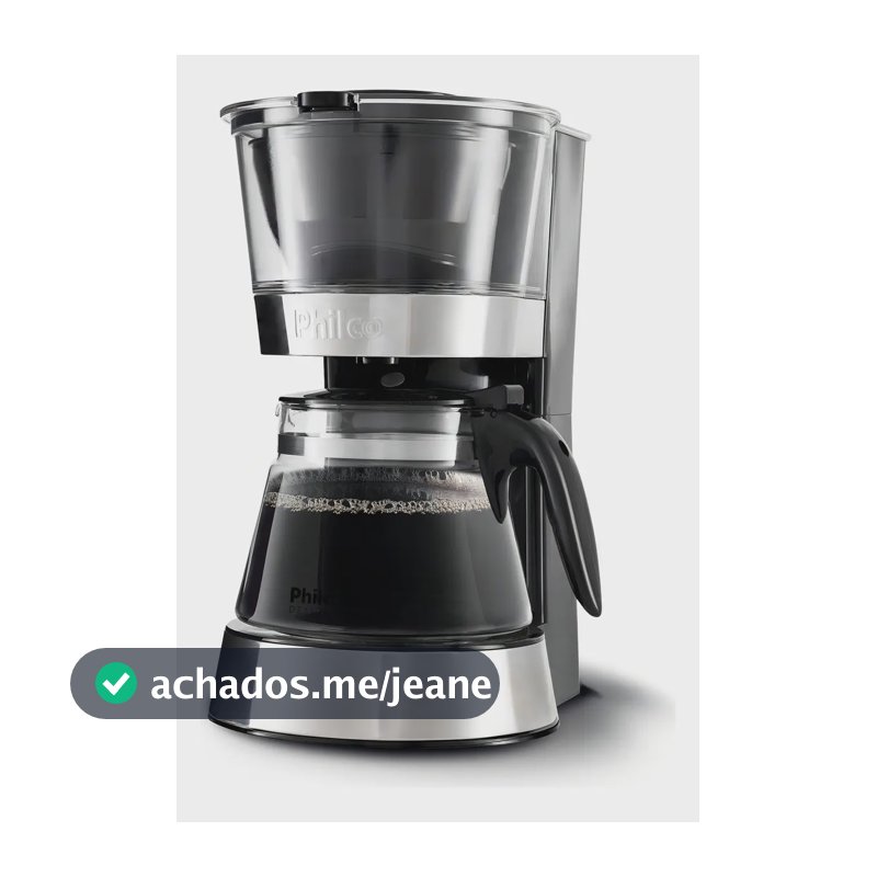 Cafeteira Elétrica Pcf32pi Design 30 Xícaras Philco Preto E Inox