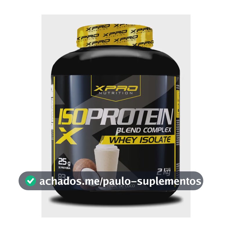 Whey protein XPro Nutrition Iso Blend Complex em pó sabor Frappé de coco x 2kg