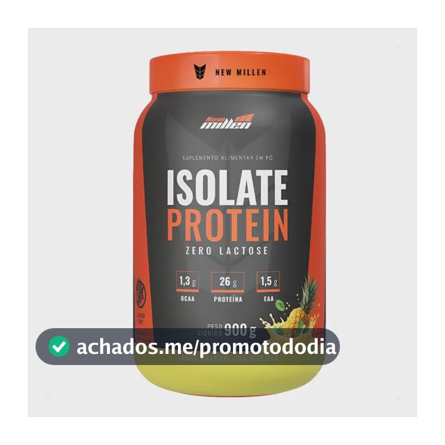 Isolate Protein Proteína Isolada 900g New Milen Zero Lactose