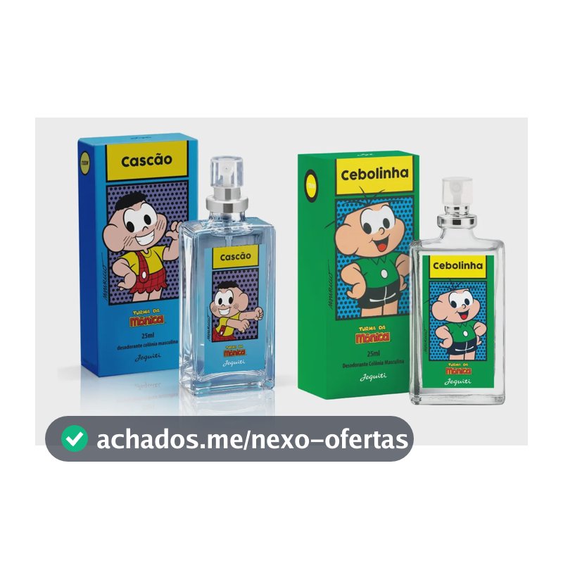 Kit Perfume Cebolinha E Cascão Jequiti Original 25ml