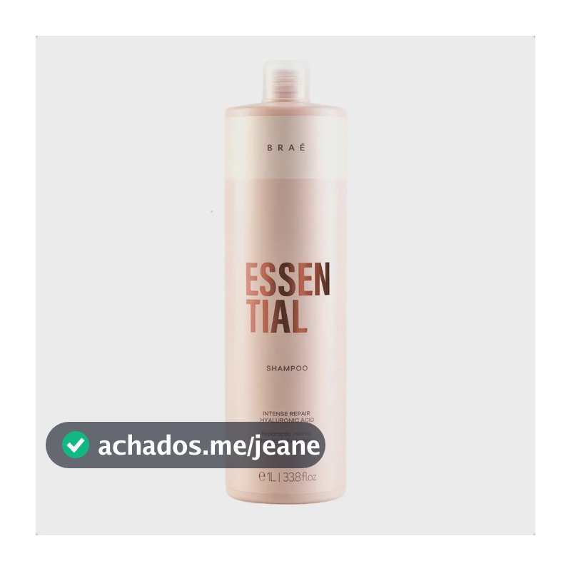 Braé Shampoo De Reparação Intensa Braé Essential 1 Litro