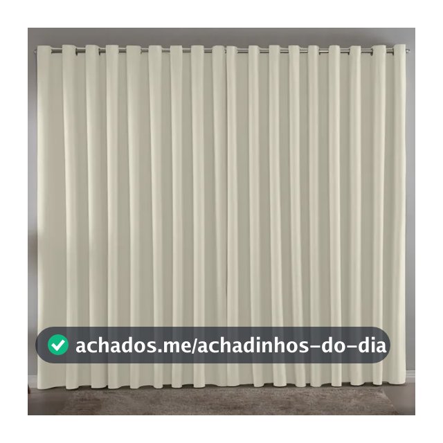 Cortina Blackout 3x2,5 Escurece Retém O Calor 100%