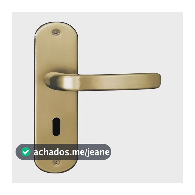 Fechadura MGM Stilo Interna Porta Quarto Bronze com Maçaneta e Chaves
