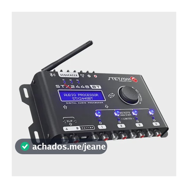 Processador Equalizador Stetsom Stx2448 Bluetooth Automotivo Cor Preto