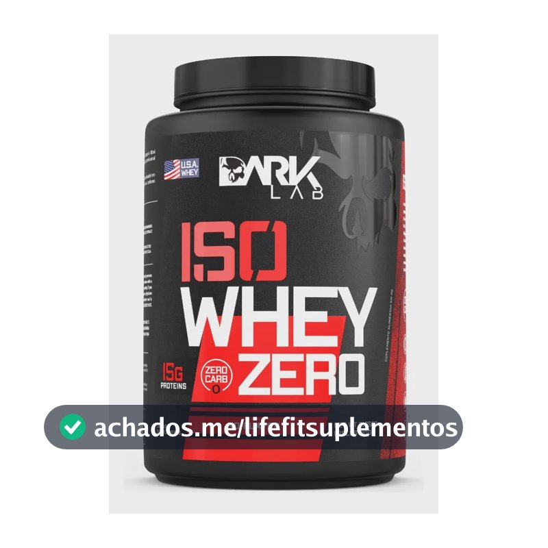 Whey Isolado Zero Carb 900g Natural - Dark Lab (Low Carb)
