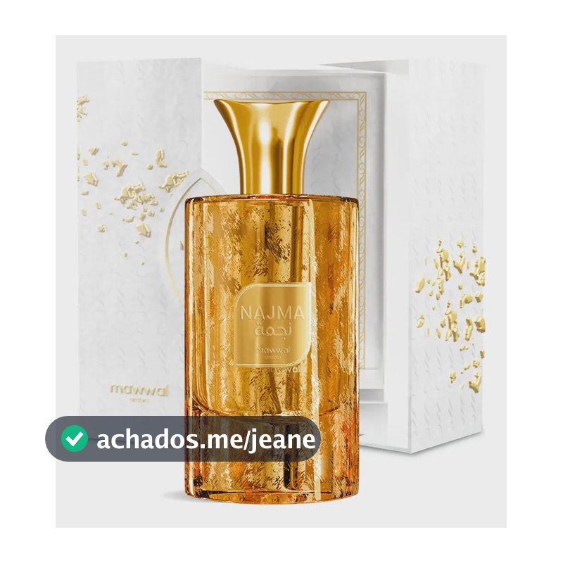 Perfume Árabe Mawwal Najma Unissex 100ml Eau De Parfum