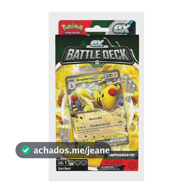 Baralho Batalha Ex Ampharos ex Copag 41073 Deck