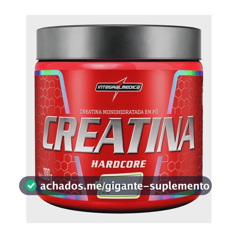Creatina Hardcore Creapure Integralmédica 300g Sem Sabor