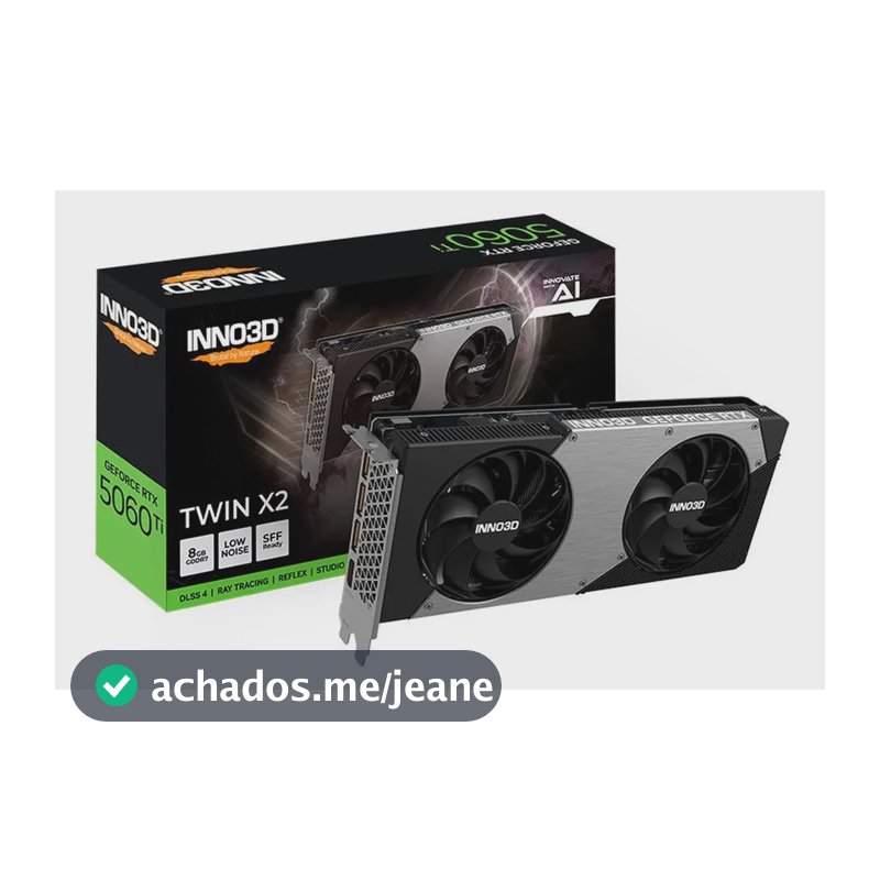 Placa De Vídeo Inno3d Rtx 5060 Ti Twin X2, 8gb, Gddr7