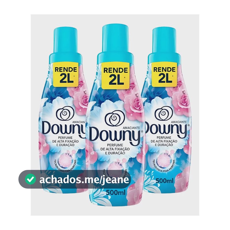 Kit Com 3 Amaciante Downy Brisa De Verão 500ml Concentrado