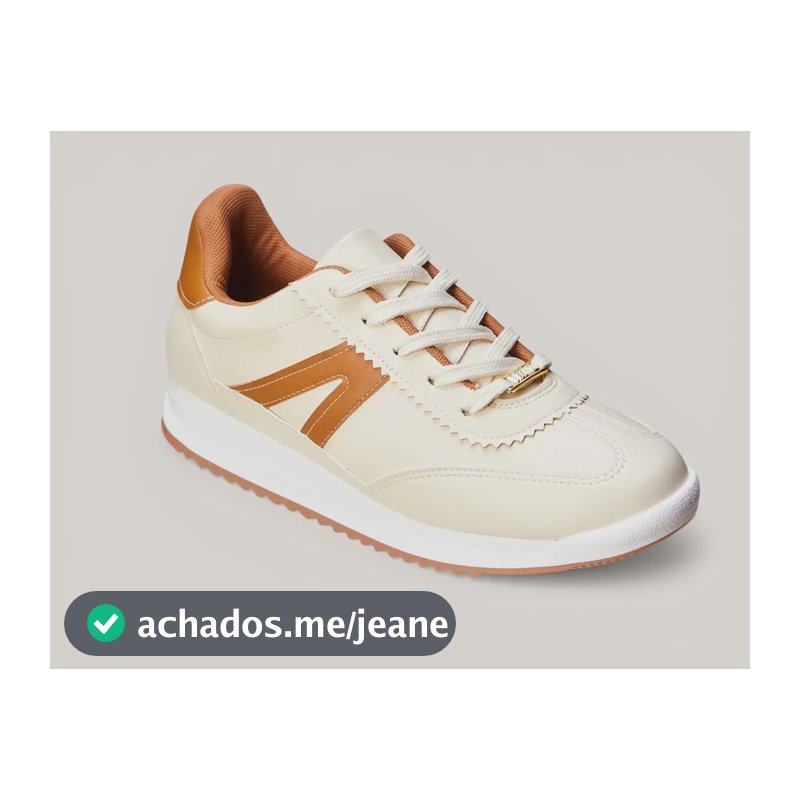 Tênis Feminino Casual Flatform Vizzano Branco Liso 36 Br
