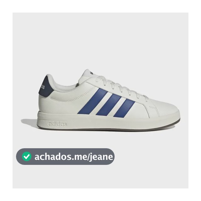 Tênis Masculino Grand Court Base 3.0 adidas Branco Liso 41 Br