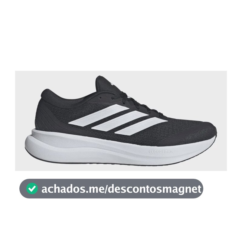 Tênis De Corrida Masculino Runfalcon 6 Cloudfoam adidas Preto Liso 39 Br