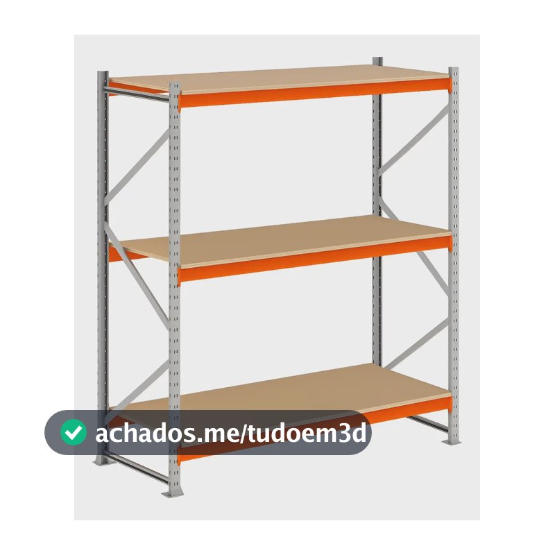 Mini Porta Pallet Palete Inicial Slim Com Mdf Cru 200x120x60 1.2v