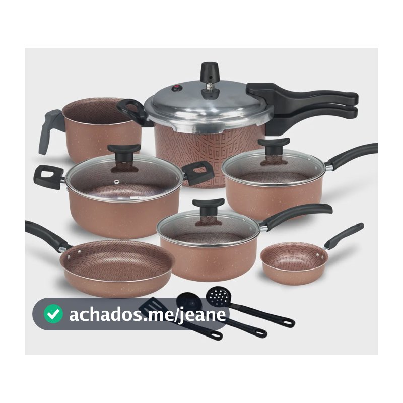 Conjunto De Panelas Com Panela De Pressão Fechamento Externo