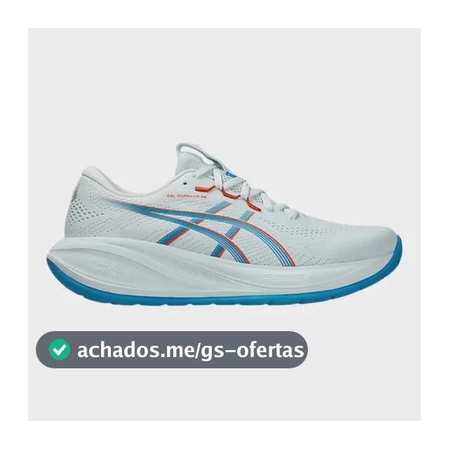 Tênis De Corrida Asics Gel-cumulus 28 Masculino Original Branco/azul Liso 42 Br