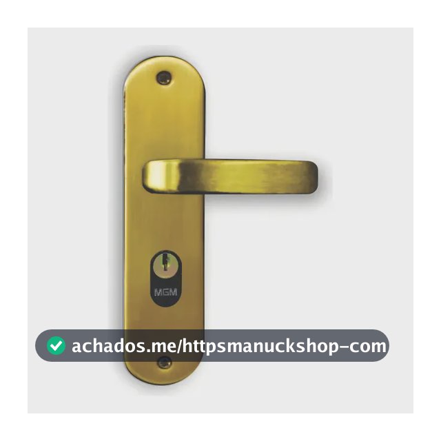Fechadura Externa de Embutir MGM Stilo em Bronze Latonado para Porta