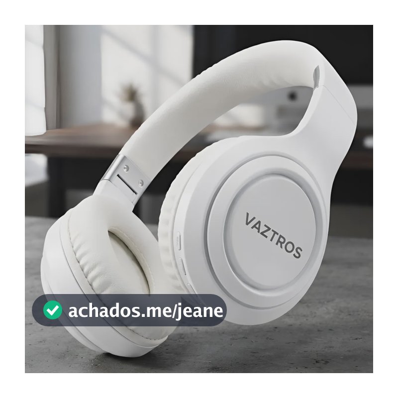 Fone De Ouvido Headset Extra Bass Anti Ruido 6d Anatômico Branco