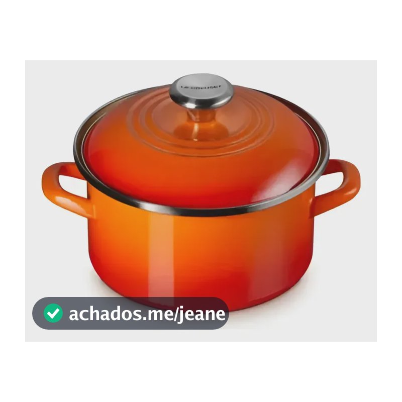 Caçarola Redonda 20cm E 3,7l Aço Inox Le Creuset Laranja