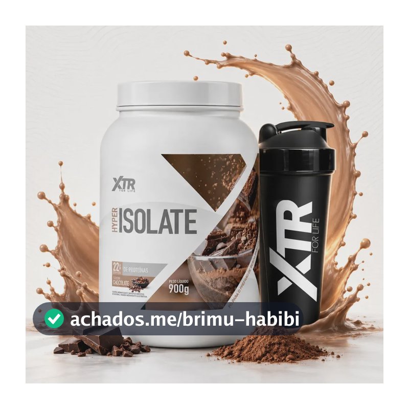 Proteína Isolada Whey Hyper Isolate Sem Lactose Sem Glúten 900g Chocolate XTR