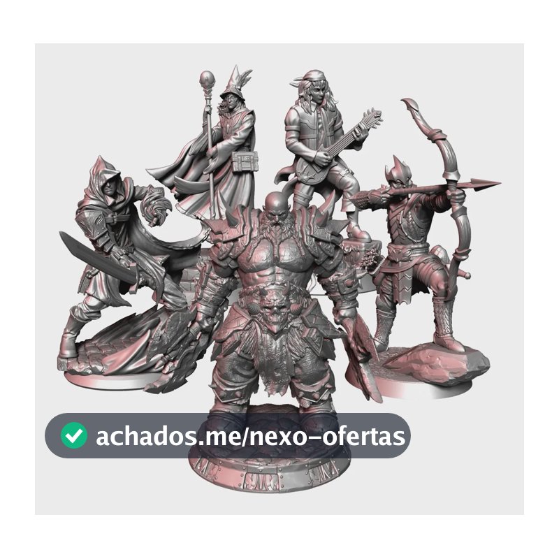 Miniaturas Heróis Humanos Rpg D&d Dungeons & Dragons Dnd