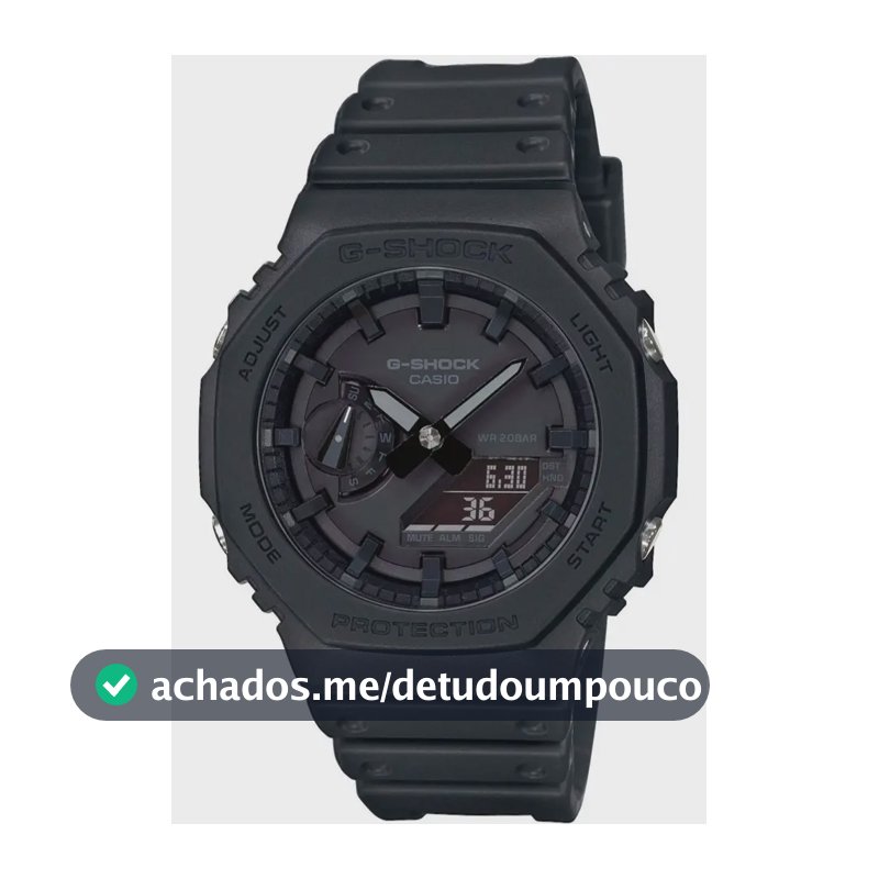 Relógio Casio G-Shock Masculino Carbon GA-2100-1A1DR Preto