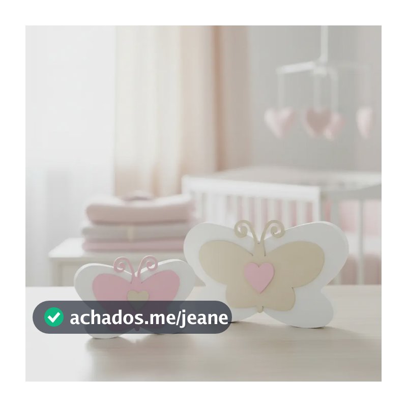 Kit Borboletas Rosa Bege Mdf Decoração Quarto Menina Bebê Rosa E Bege