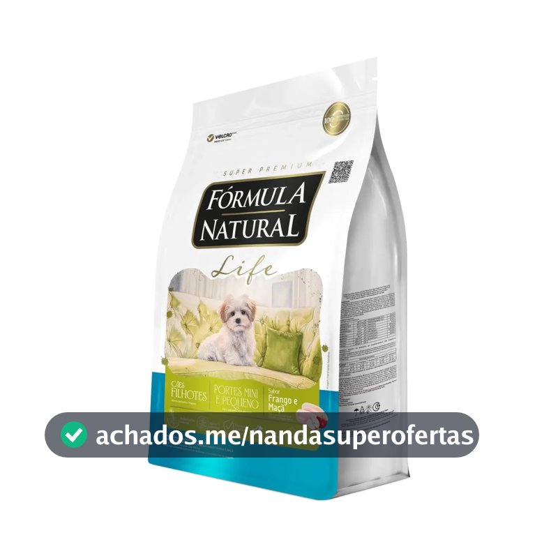 Ração Fórmula Natural Life Super Premium para Cães Filhotes Minis e Pequenos 2,5 kg