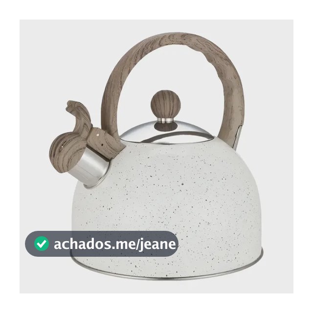 Chaleira Inox Cerâmica C/ Apito 2l Mármol Mimo Style