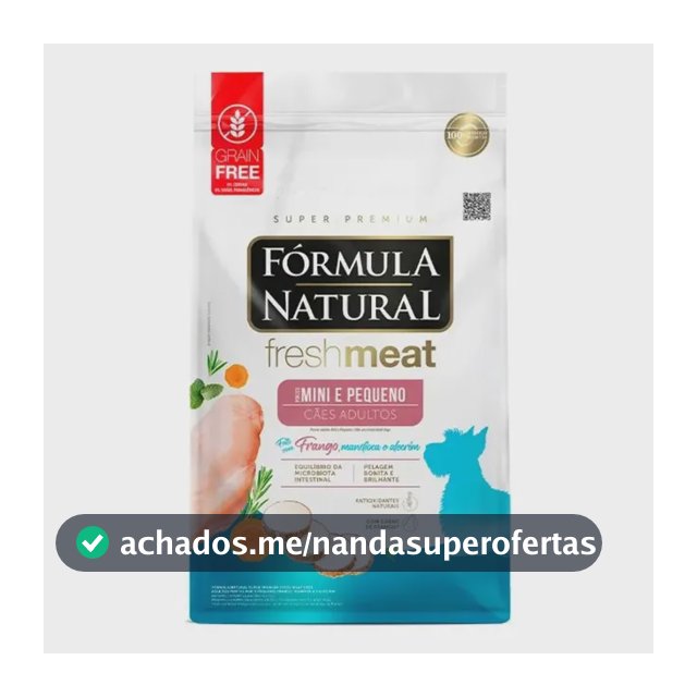 Ração Fórmula Natural Fresh Meat Cães Adultos Mini E Peq 10,1kg