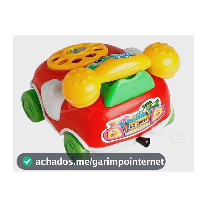Brinquedo Telefone Carrinho Corda