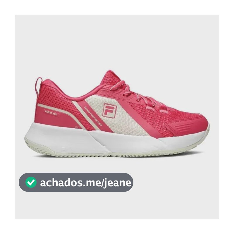 Tênis Fila Master Ace Masculino Padel Quadra Saibro Tennis Pink Feminino 36 Br