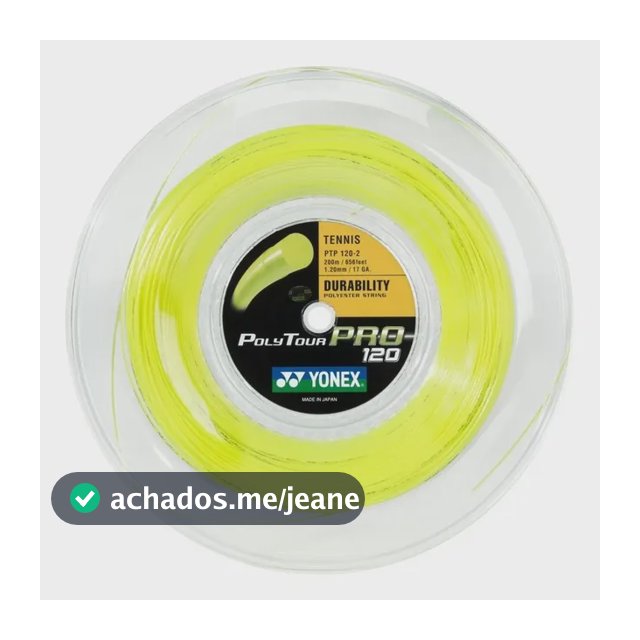 Corda Yonex Poly Tour Pro 1.20mm Copolímero - Rolo Com 200m