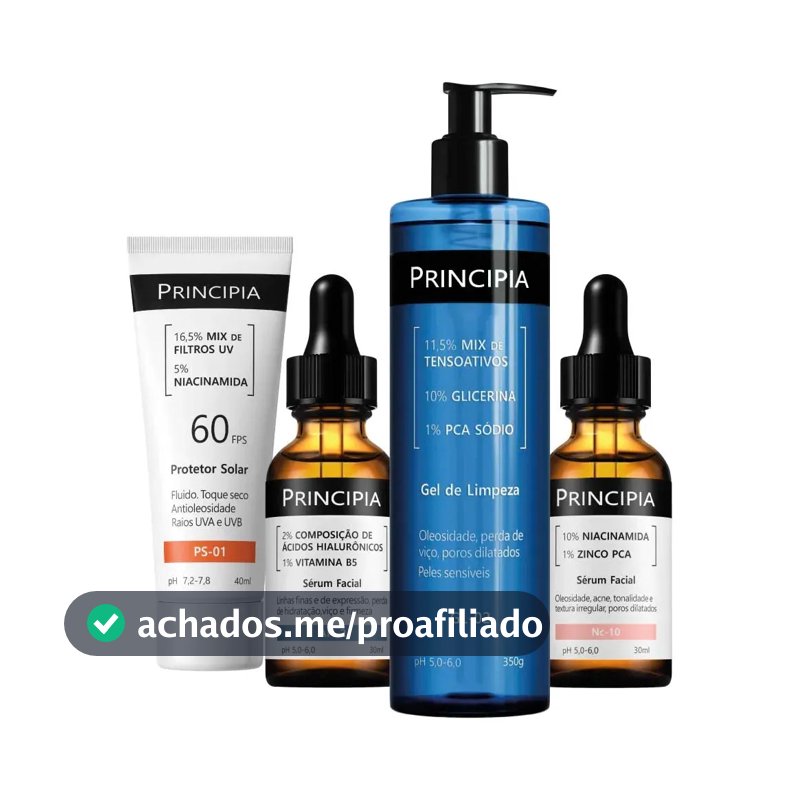 Principia Kit Primeira Rotina Avançada C/ Gl-02 + Nc-10 + Ah-2 + Ps-01