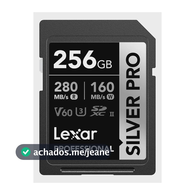 Cartão De Memória Lexar Sd Xc 256gb 280mb/s Uhs-ii V60