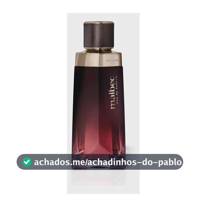 Malbec Eau De Parfum O Boticário Masculino Original 90ml