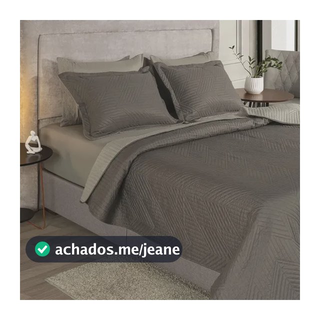 Kit Cobre Leito Colcha King 3 Peças Boutis Lisas Dupla Face Porta Travesseiro Aba Americana Oslo Fendi