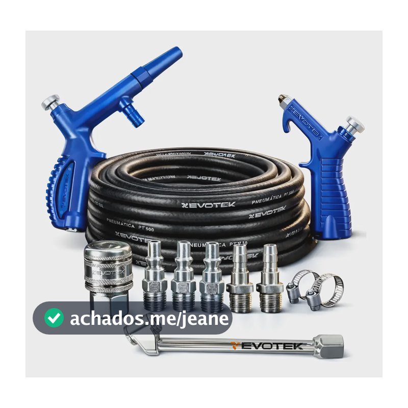 Kit Mangueira Compressor De Ar 1/4 Com Bico Encher Pneu Schw