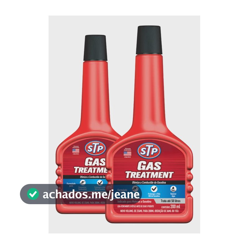 2 Gas Treatment Stp - Aditivo De Tratamento Para Gasolina Cor Vermelho