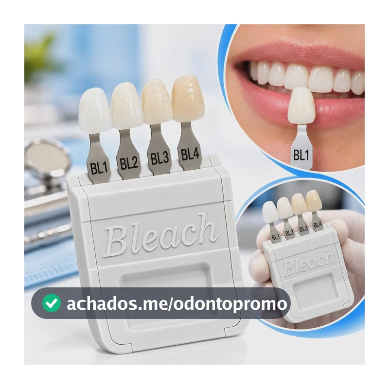 Escala De Cores Dentes Clareados Bleach B L1 B L2 B L3 B L4
