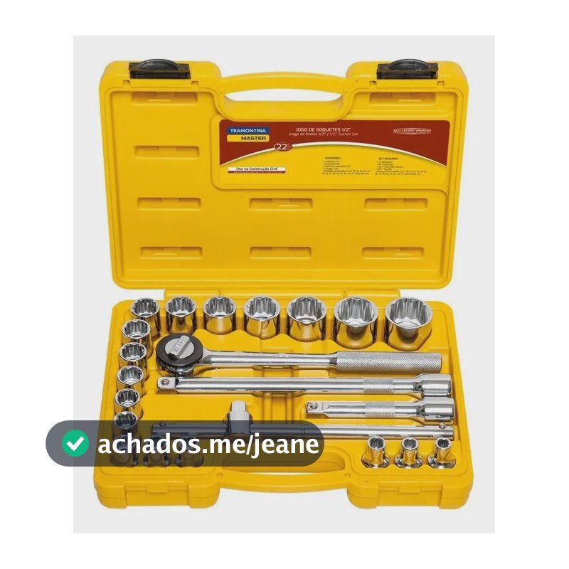 Kit Chave Catraca Tramontina Completa Mais Vendido 22 Peças