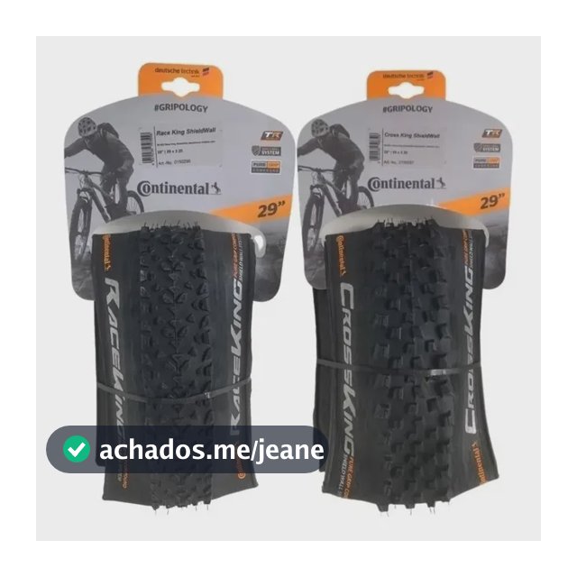 Pneu Continental Race King 29x2.2 + Crossking 29x2.3 Tubeles